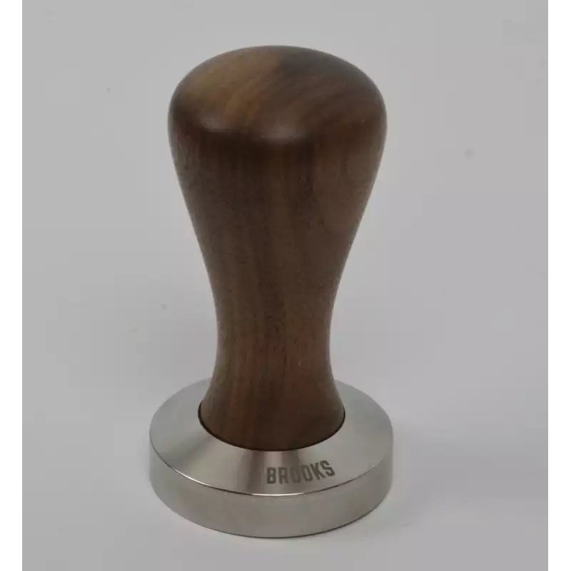 Brooks 50mm tamper avec poignée en noyer américain