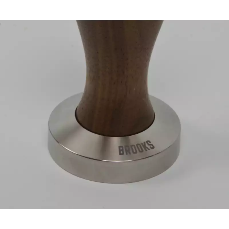 Brooks 50mm tamper avec poignée en noyer américain