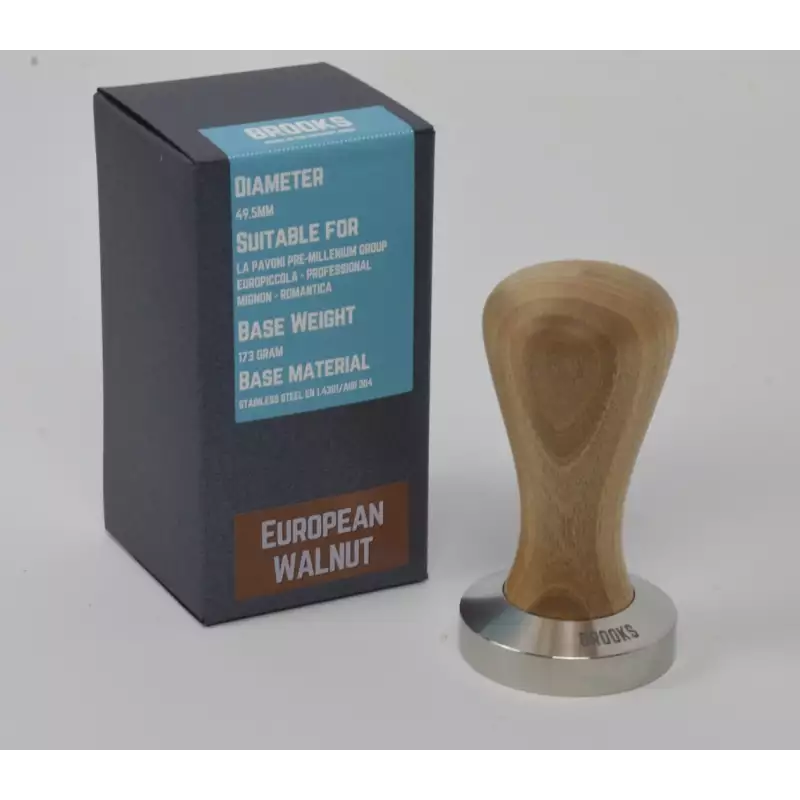 tamper 49.5mm noyer européen