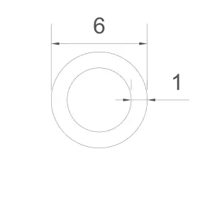 Tube en cuivre 6x1mm