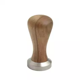 Arrarex Caravel stainless tamper with black wooden handle