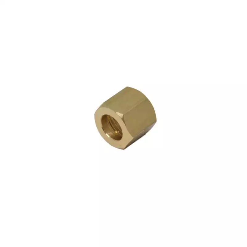 Brass nut 1/4 for 10mm welding cap