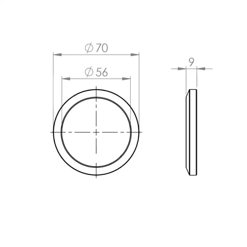 Joint porte-filtre conique La Cimbali 71x56x9mm