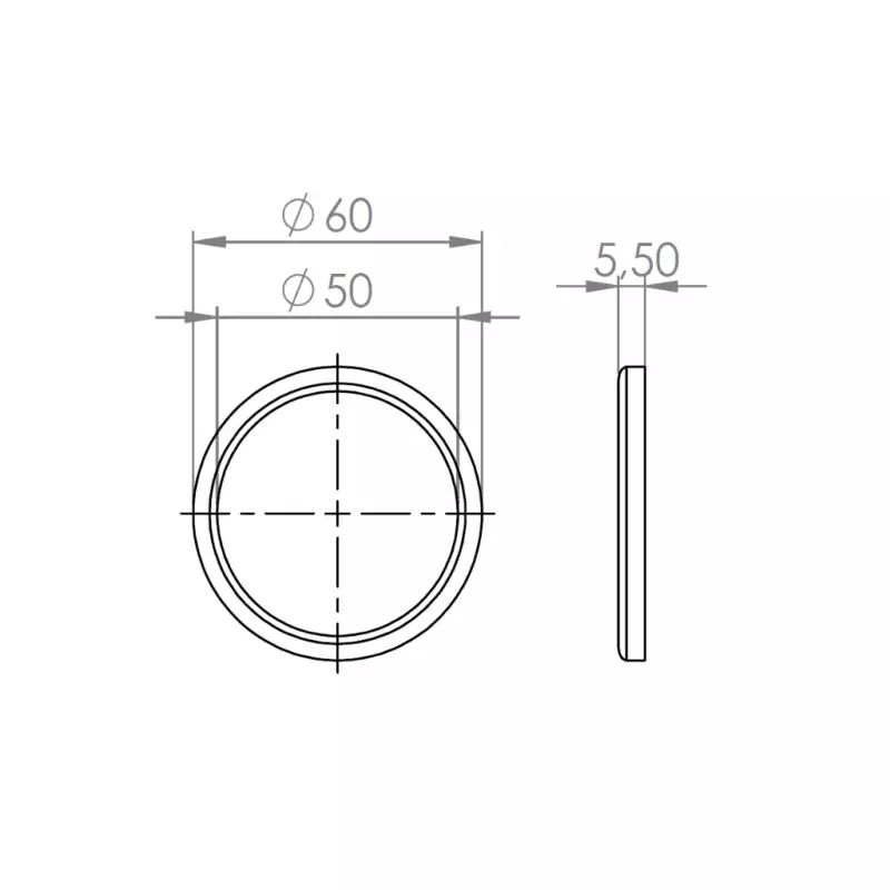 La Pavoni portafilter gasket 60x50x5,5mm