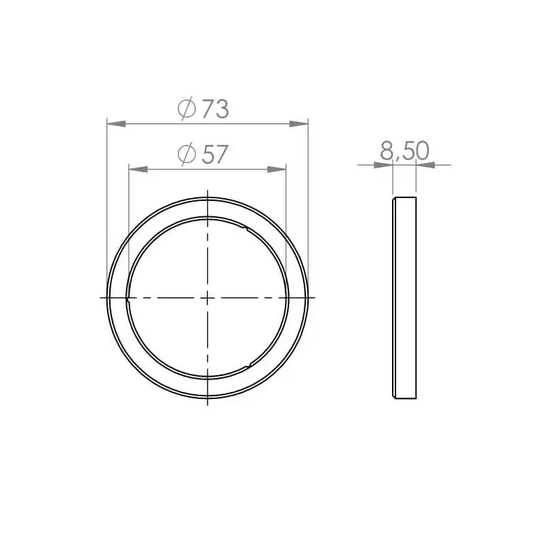 Joint porte-filtre Faema E61 73x57x8.5mm