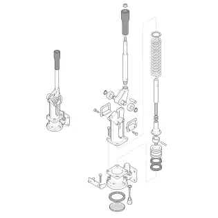 Rancilio Classe 6 lever group Parts